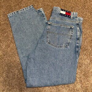 Vintage 00s Tommy Hilfiger Baggy Fit Blue Jeans  Size: 36x32